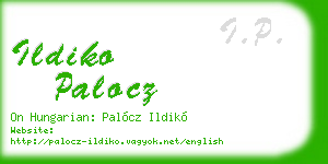 ildiko palocz business card