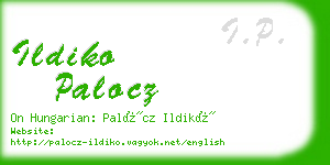 ildiko palocz business card